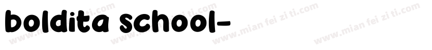 boldita school字体转换